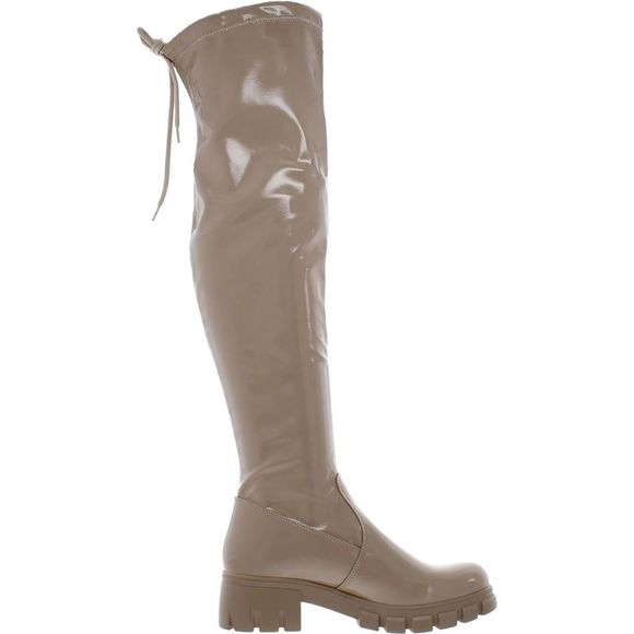 Stylish Tan Over-the-Knee Boots - Picture 3 of 3